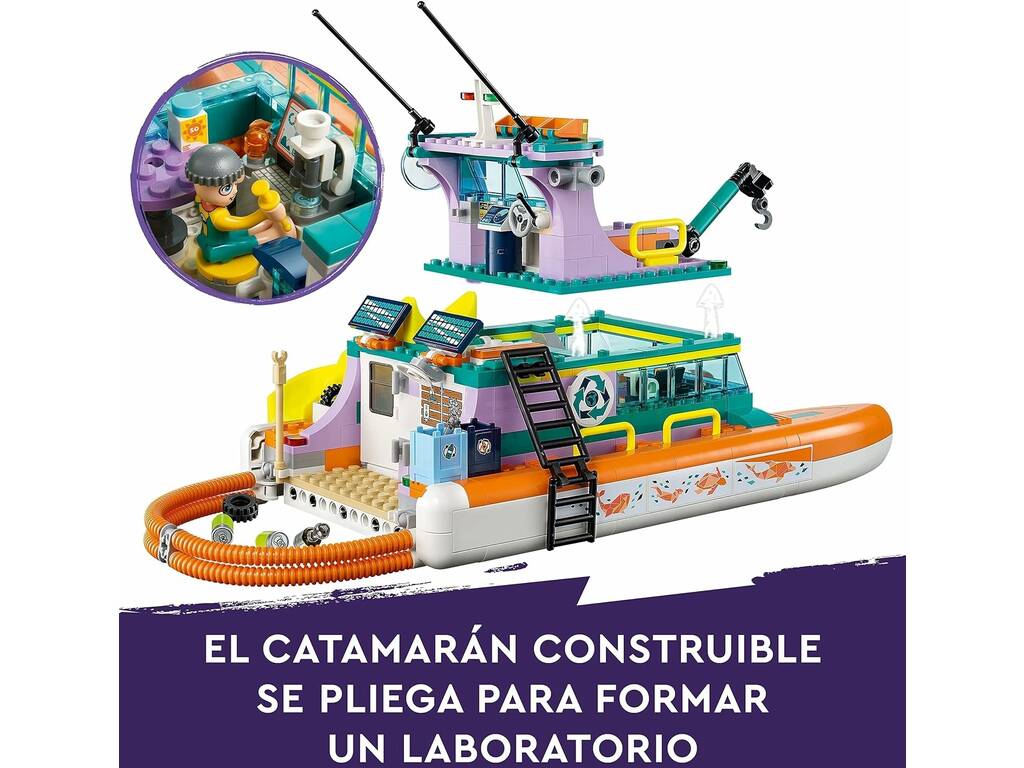 Lego Friends Barco de Rescate Marítimo 41734