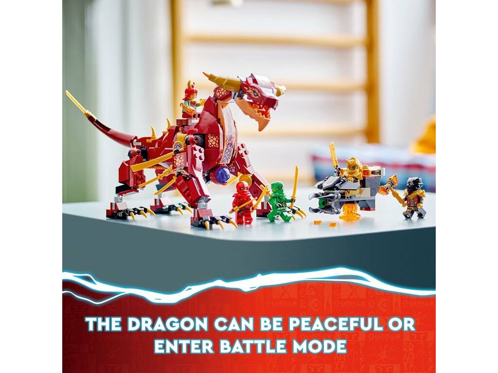 Lego Ninjago Heatwave Dragon de lave transformable 71793