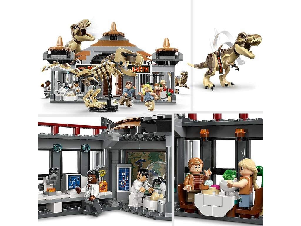Lego Jurassic World Visitor Centre T-Rex et Raptor Attack 76961