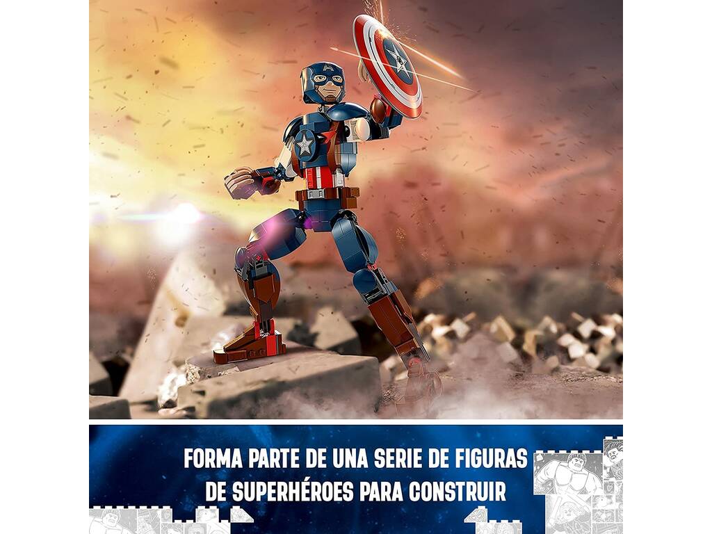 Lego Marvel Avengers Figura costruibile: Capitan America 76258