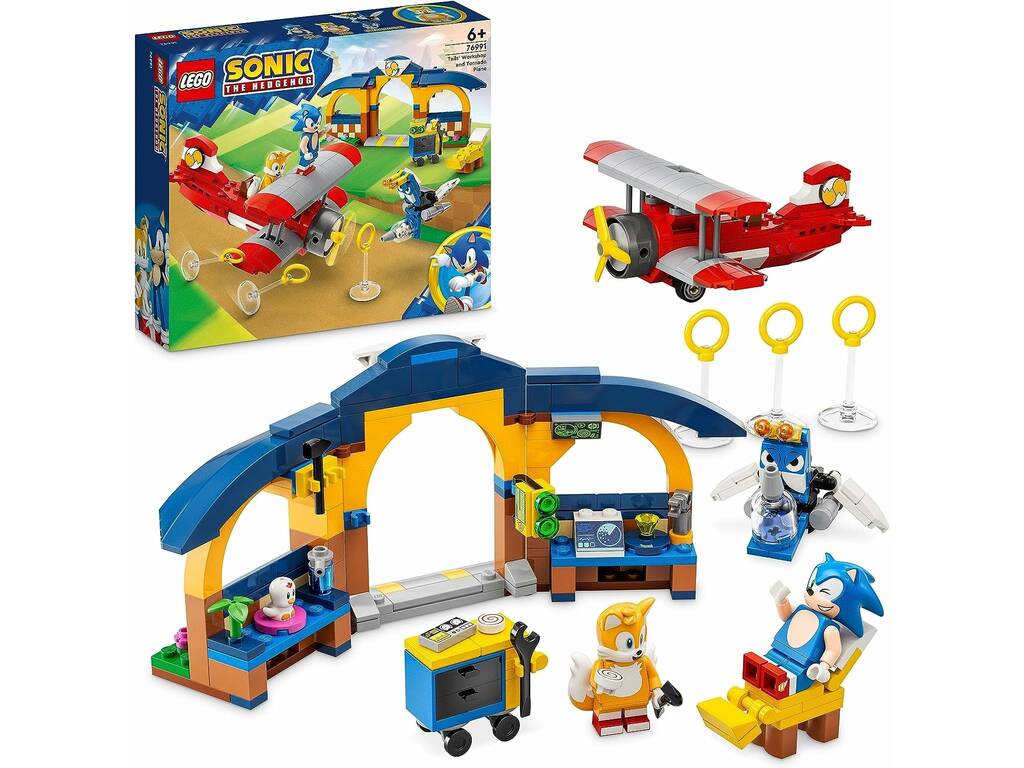 Lego Sonic the Hedgehog: Oficina e Avião Tornado de Tails 76991