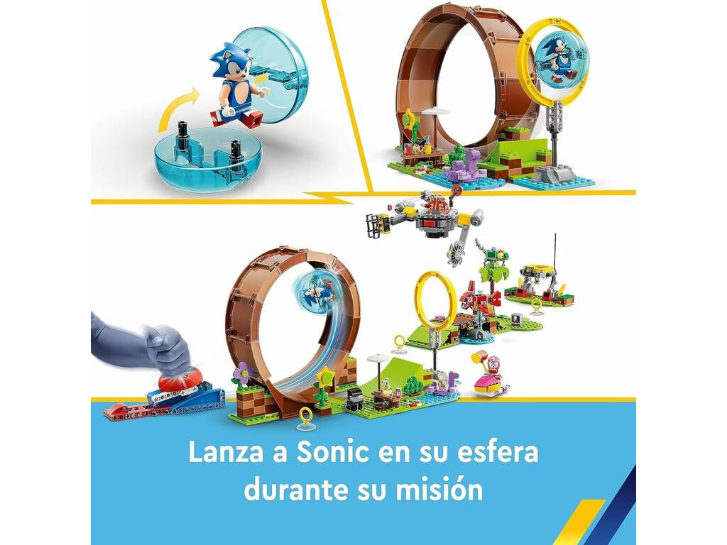 Set de construção Sonic: Desafío del Looping de Green Hill Zone