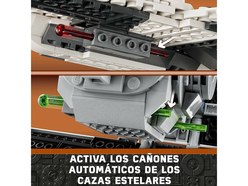 Lego Star Wars Caça Mandaloriano vs. Interceptor TIE 75348