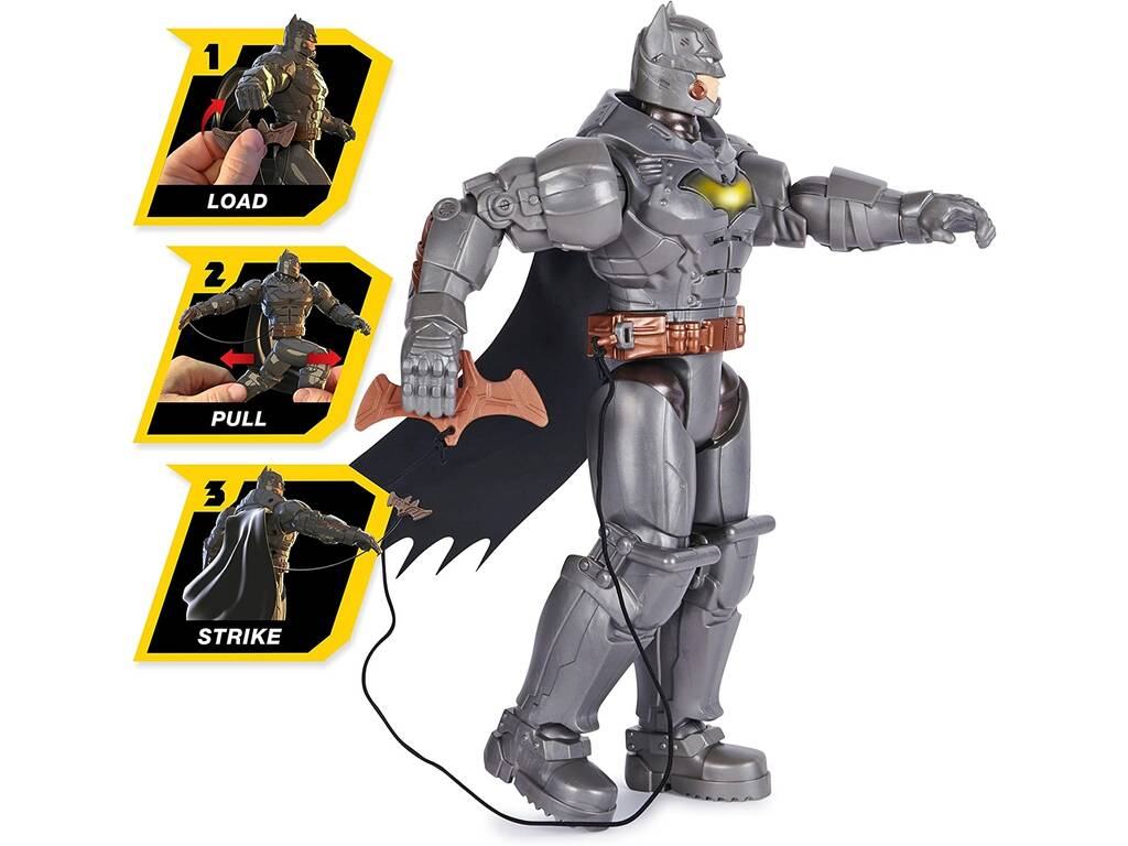 Batman Figura Battle Strike Batman com Luz e Sons Spin Master 6064833