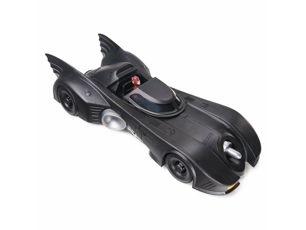  The Flash Batmobile avec Poupée de Flash et Batman 10 cm. Spin Master 6065275 