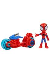 Marvel Spidey and His Amazing Friends Spidey com Moto Hasbro F7459