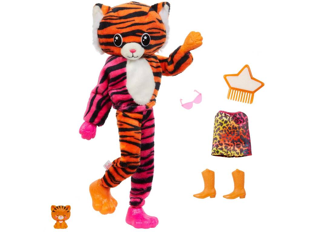 Barbie Cutie Reveal Amigos da Selva Tigre Mattel HKP99
