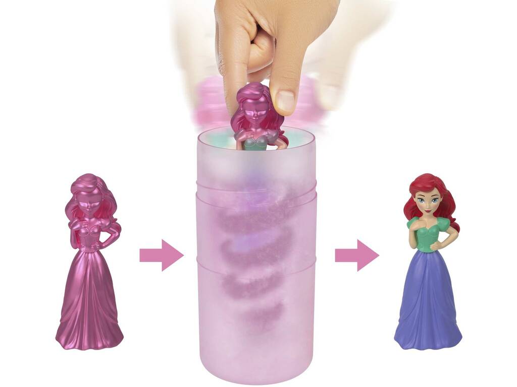 Princesas Disney Mini Boneca Surpresa Royal Color Reveal Mattel HMB69