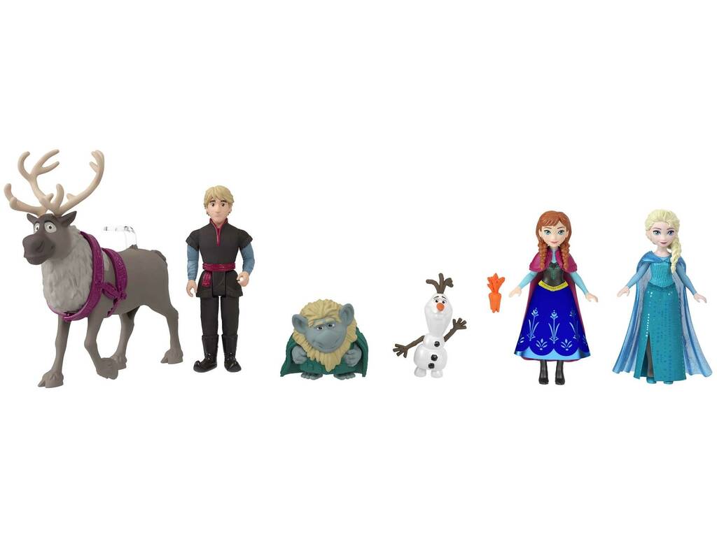Frozen Minis Pack 6 Figuras de Contos de Frozen Mattel HLX04