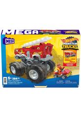 Mega Hot Wheels Monster Trucks Camion de pompiers 5 alarmes