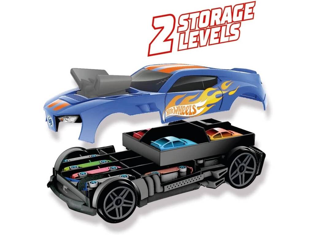 Hot Wheels Racing Car 2 in 1 Car Storage Case Cefa Toys 4622