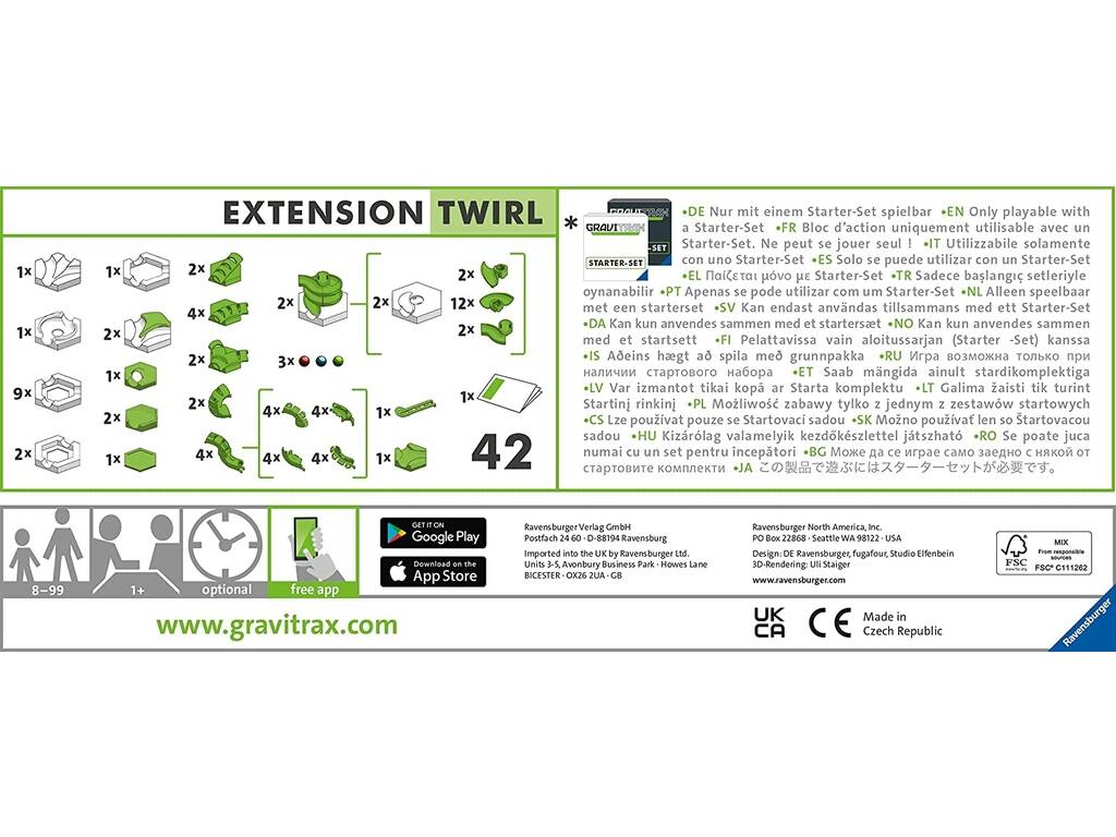 Gravitrax Extensión Twirl Ravensburger 27200