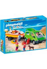 Playmobil Family Fun Auto familiare con barca Playmobil 4144