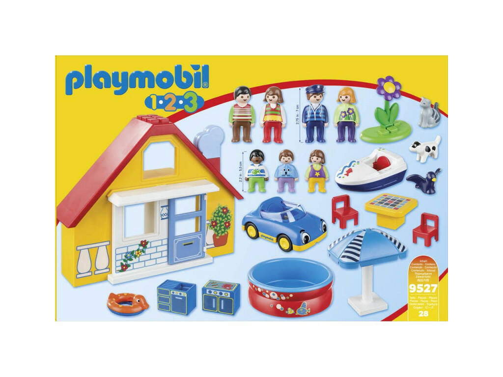 Playmobil 1,2,3 Playmobil Ferienhaus 9527