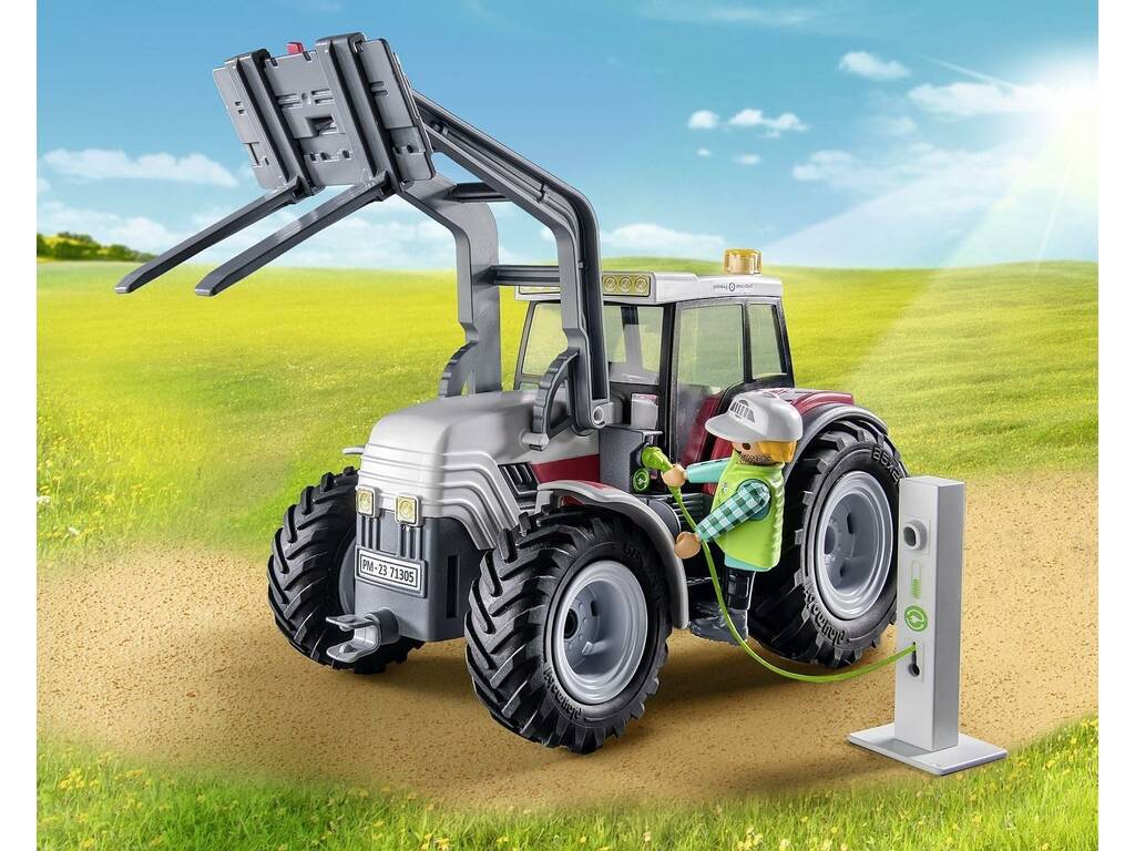 Playmobil-Großtraktor mit Playmobil-Zubehör 71305