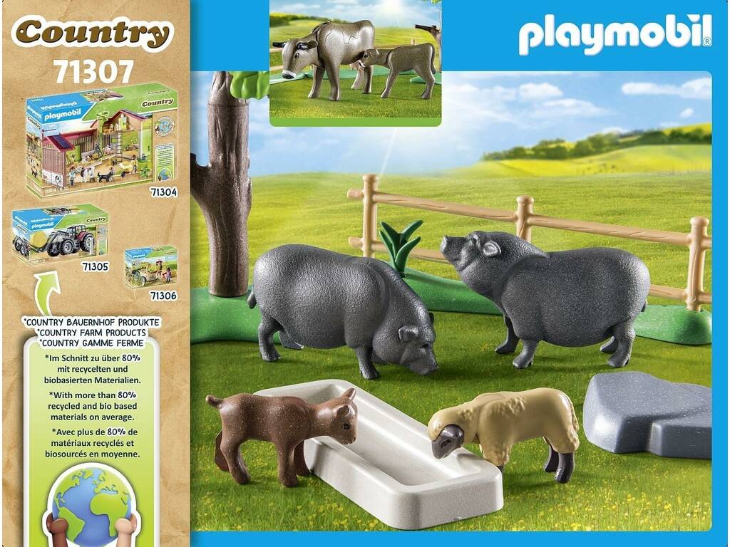 Playmobil Fazenda Set Animais de Playmobil 71307