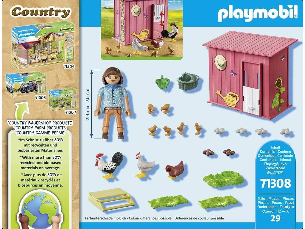 Playmobil Granja Gallinero de Playmobil 71308