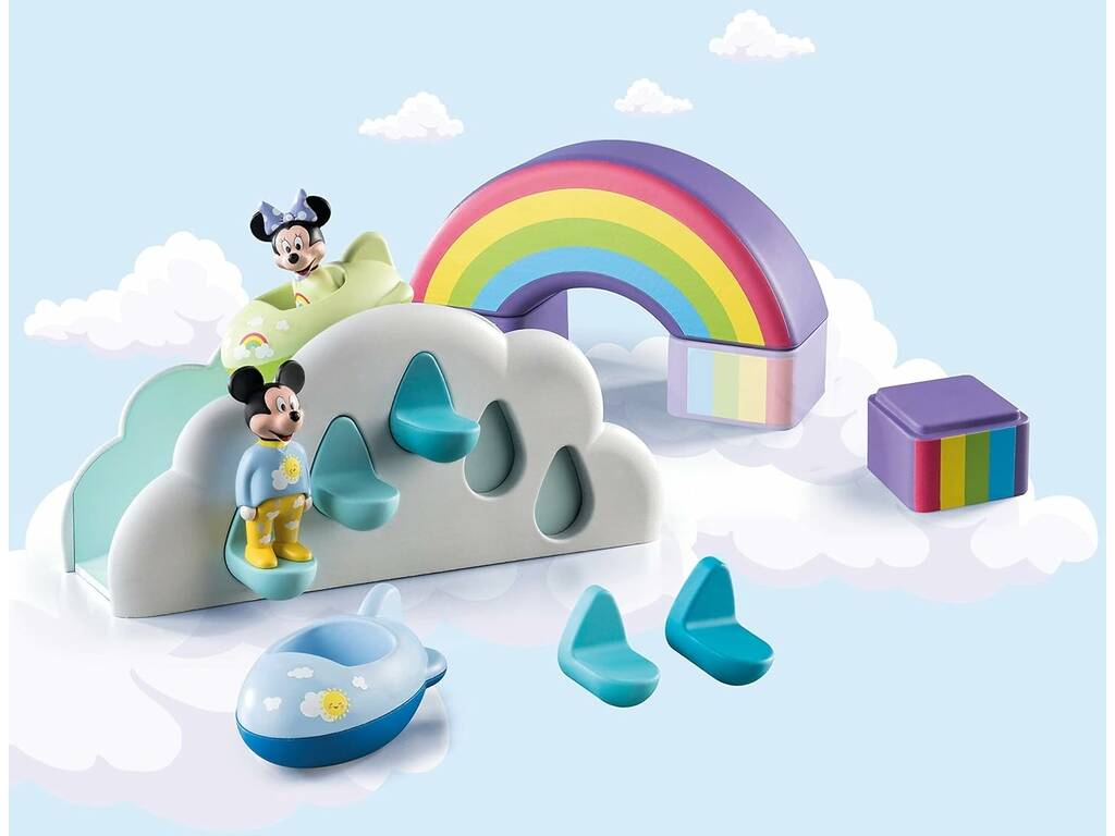 Playmobil 1,2,3 Disney Mickey And Friends House In The Clouds 71319