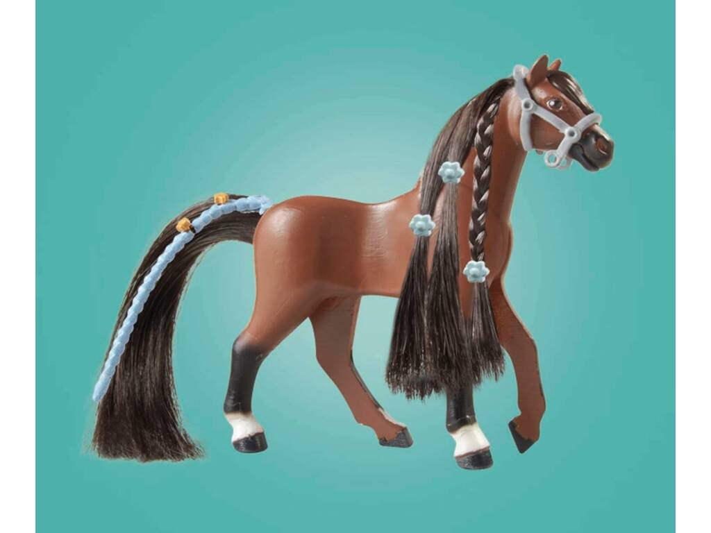 Playmobil Horses Of Waterfall Cavallo che salta con Zoe e Blaze 71355