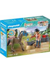 Playmobil Horses of Waterfall Herrador Ben y Aquiles 71357