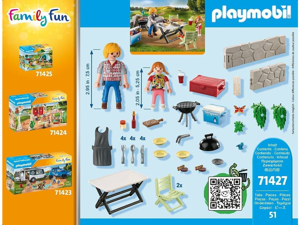 Barbecue Playmobil pour la famille 71427