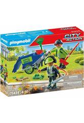 Playmobil City Equipo de Limpieza Urbana 71434