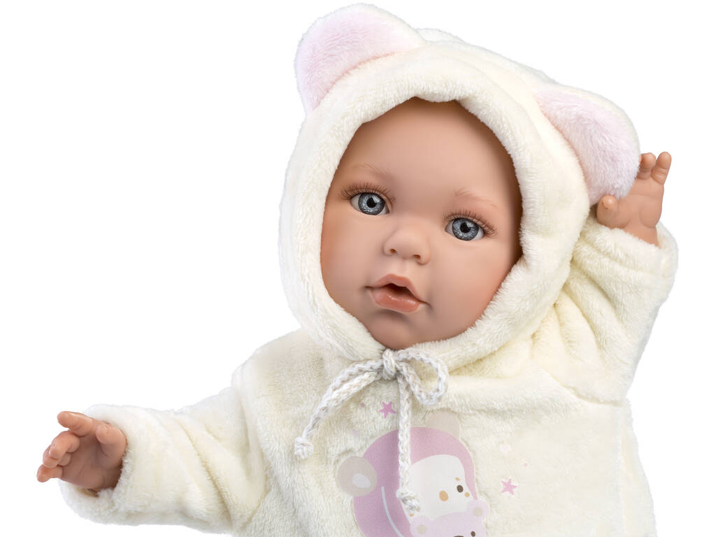Baby Julia Pink Bear Puppe 42 cm. Llorens 14208