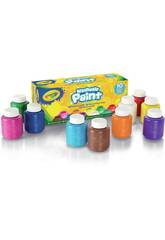 10 Tmperas Lavables Colores Surtidos de Crayola 54-1207G