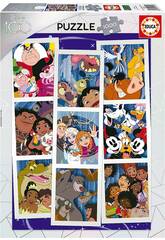 Puzzle 1000 Collage Disney 100. Jubiläum Educa 19575