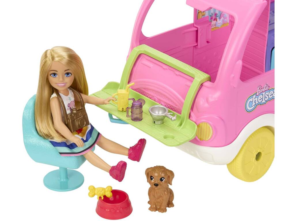 Barbie Chelsea Con Furgoneta Camper de Mattel NHN90