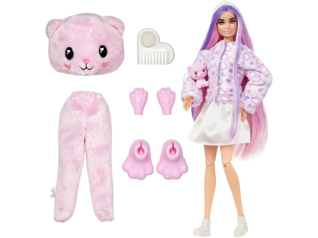 Barbie Cutie Reveal Camisetas Cozy Osito de Mattel HKR04