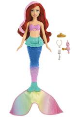 Princesas Disney Mueca Ariel Cambia De Color y Nada de Mattel HPD43