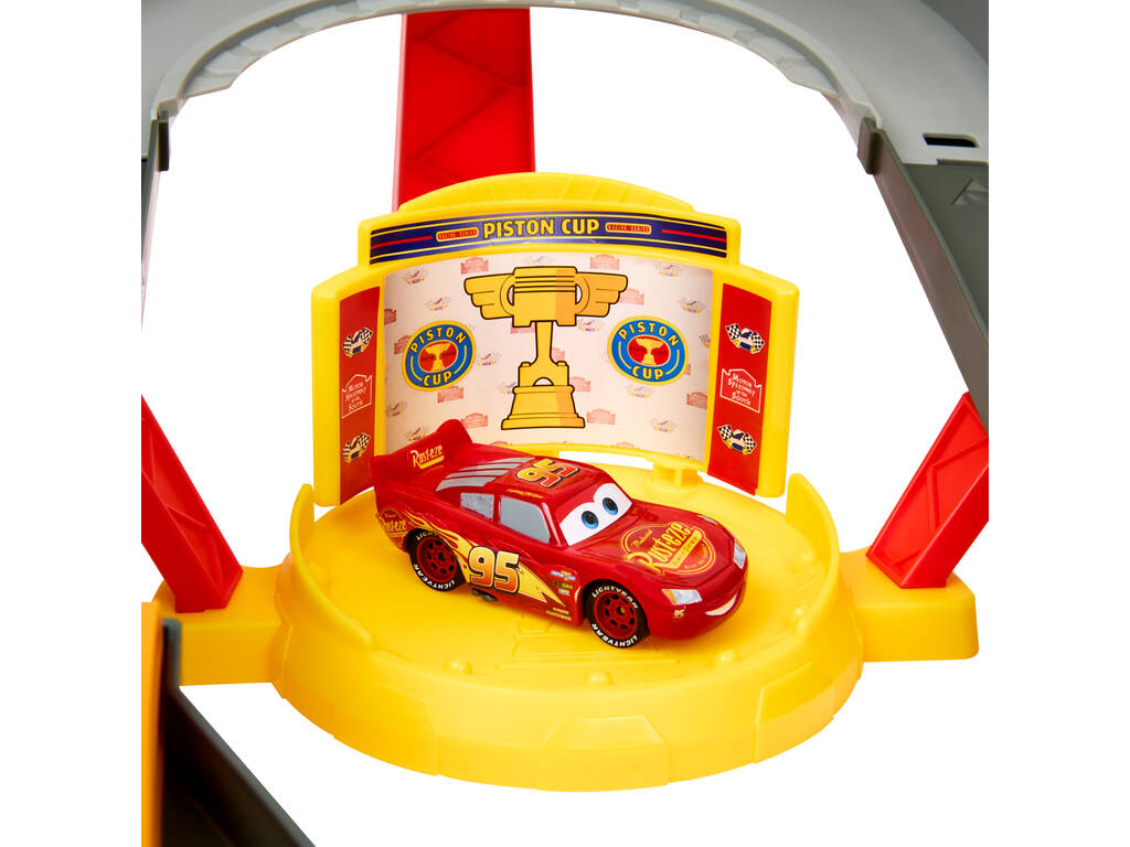 Autos Rennstrecke Kolbenbecher Mattel HPD81