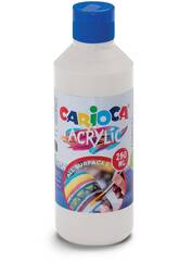 Carioca Flasche Acrylfarbe 250 ml. Carioca-Weiß 40431/01