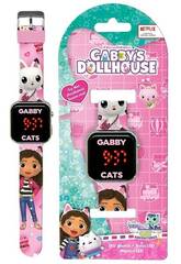 Reloj Led Gabby's Dollhouse De Kids Licensing GAB4078