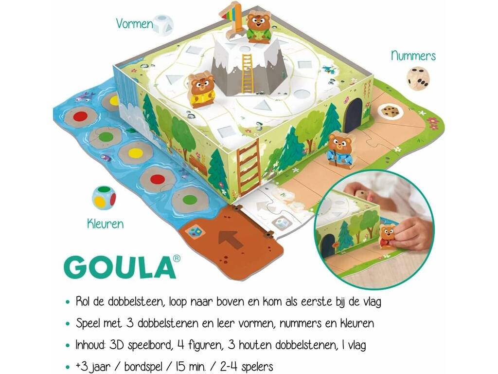 Goula Holzbär-Abenteuerspiel Diset 59457