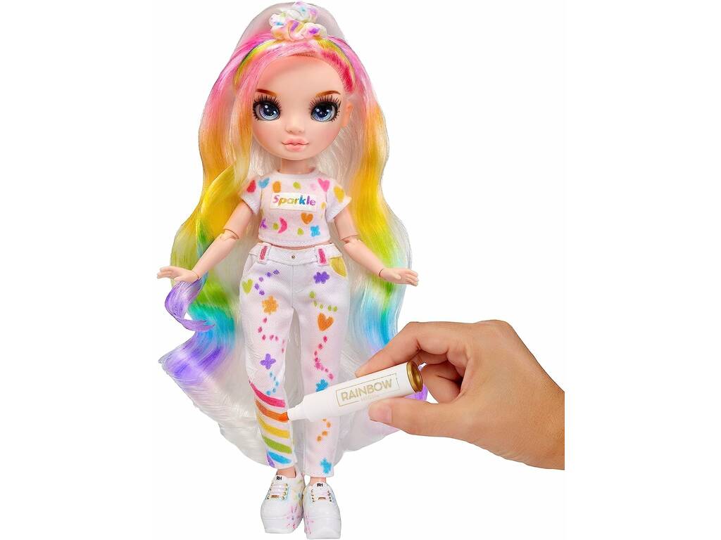 Rainbow High Color & Create Puppe Blaue Augen MGA 594123