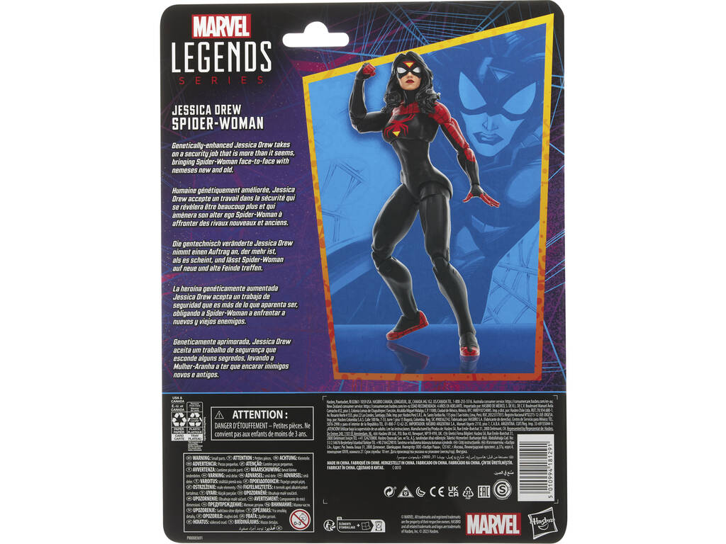 Marvel Legends Series Spiderman Figura Spiderwoman Jessica Drew Hasbro F6569
