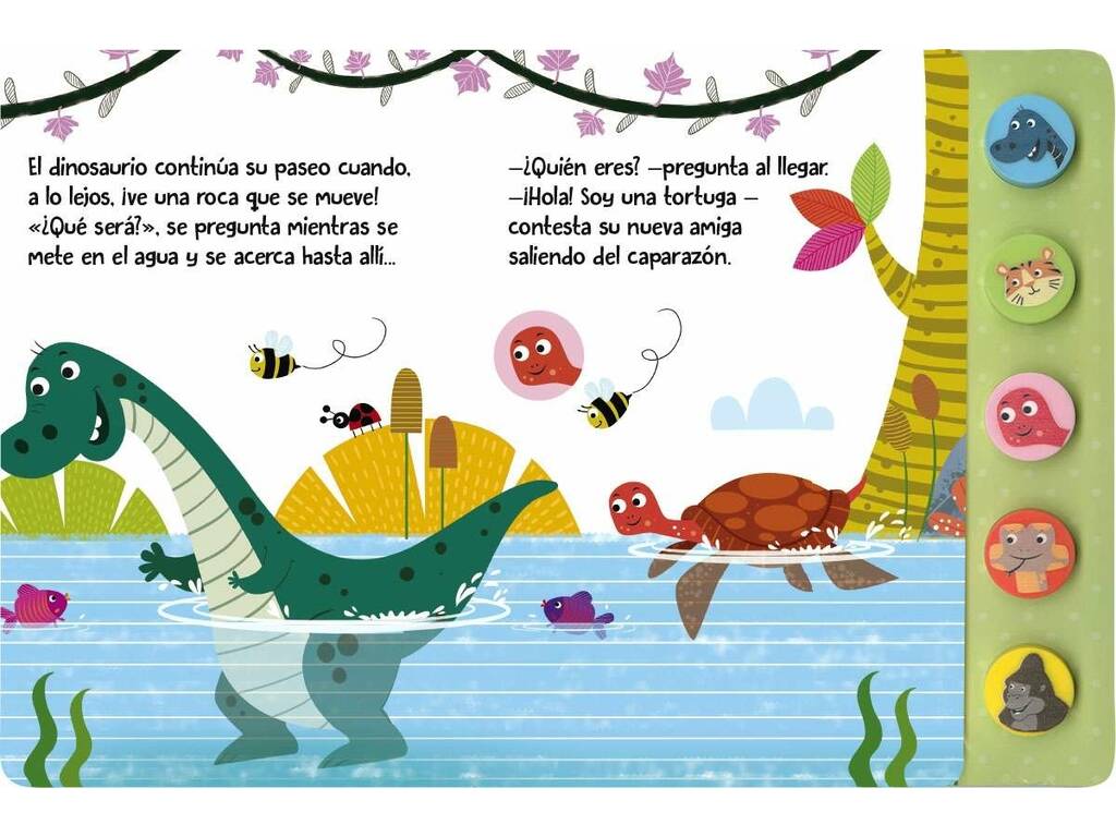 Primeros Sonidos Animales Libro El Dinosaurio Hace Amigos Susaeta S3578002