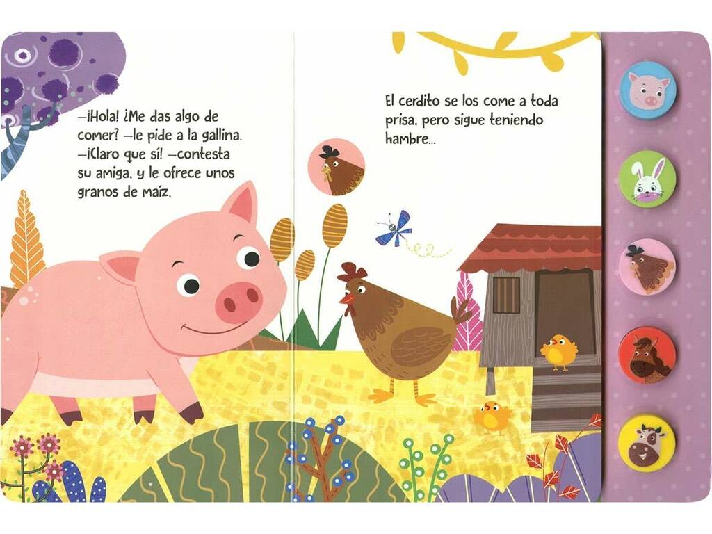 Primeiros Sons Animais Livro O Porquinho Faz Amigos Susaeta S3578003