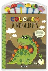 Libro 6 Colori Dinosauri Susaeta S6082003