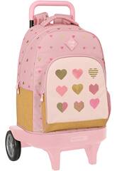 Sac  dos  roulettes Compact Glowlab Hearts Safta 612317218