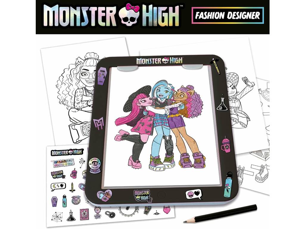 Tavolo luminoso Monster High Educa 19826