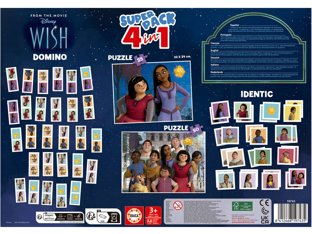 Superpack 4 En 1 Wish Educa 19743