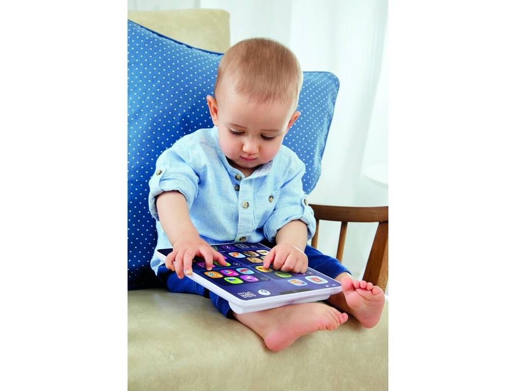 Tablette Enfant éducatif Jouet pour 1 enfant de 2 ans apprenant l'anglais -  Bleu