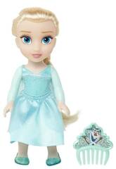 Bambola Disney Frozen Piccola Elsa 15 cm. con pettine Jakks 21715
