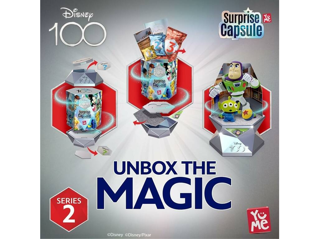 Disney Überraschungskapsel zum 100-jährigen Jubiläum, Serie 2 für Kinder, MX00003
