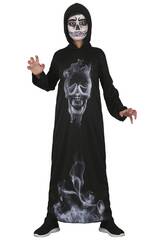 Dämonen-Tunika-Kostüm mit Kapuze, Kindergröße S