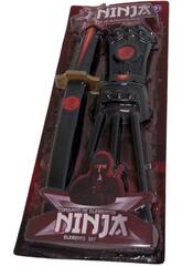 Ninja-Waffenset mit Katana 35 cm. und Klaue