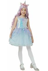 Einhorn-Prinzessin-Kostüm für Mädchen, Größe M